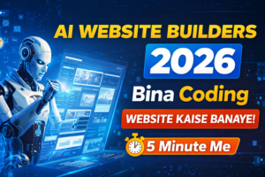 AI Website Builders 2026: Bina Coding 5 Minute Me Website Kaise Banaye