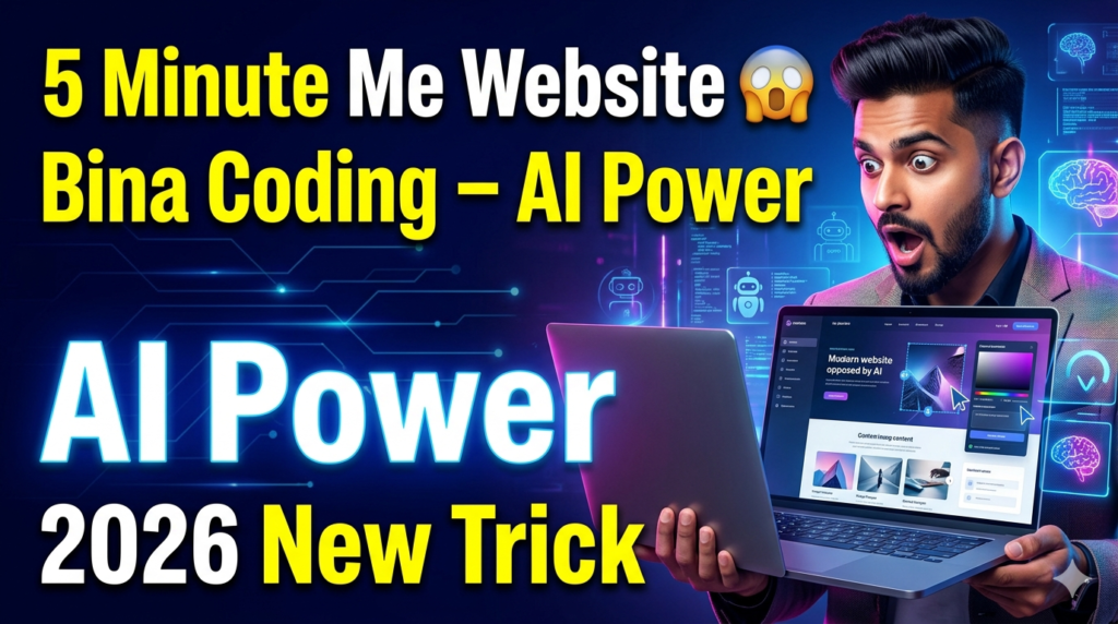 AI Website Builders 2026: Bina Coding 5 Minute Me Website Kaise Banaye bina coding website 2026 ai.png