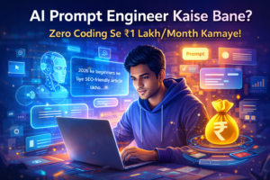 AI Prompt Engineer Kaise Bane – 0 Coding Se ₹1 Lakh/Month Ka Roadmap (2026)