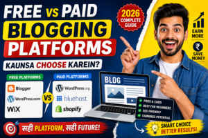 Free vs Paid Blogging Platforms — Kaunsa Choose Karein? Complete Guide 2026